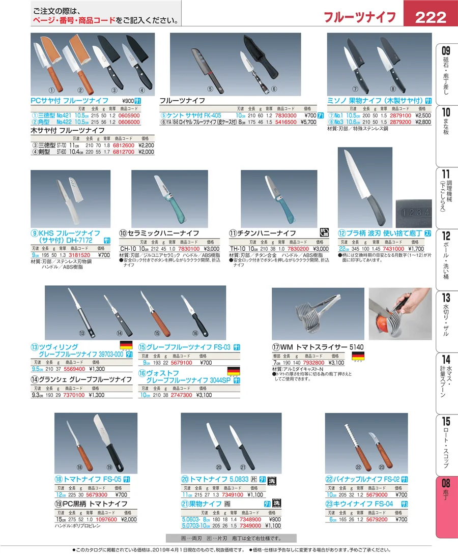 ホテルパン・ガストロノームパン ページ222