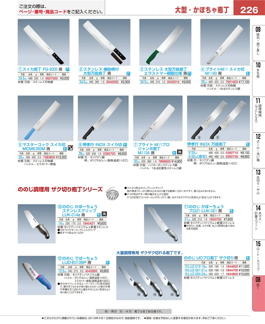 ホテルパン・ガストロノームパン ページ226