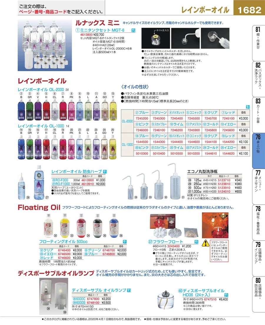 料理演出用品 ページ1682