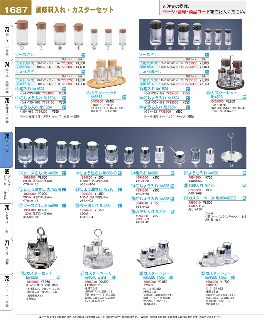 料理演出用品 ページ1687