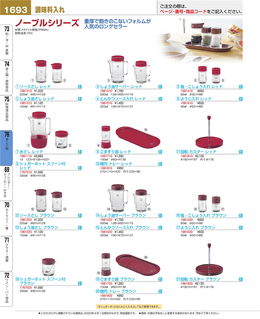 料理演出用品 ページ1693