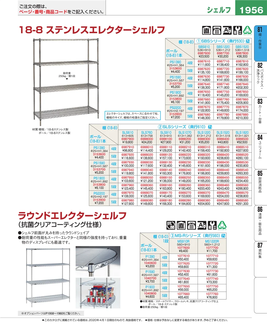店舗備品・防災用品 ページ1956