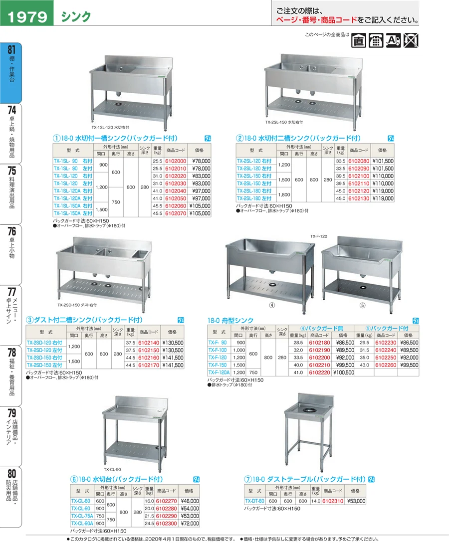 店舗備品・防災用品 ページ1979