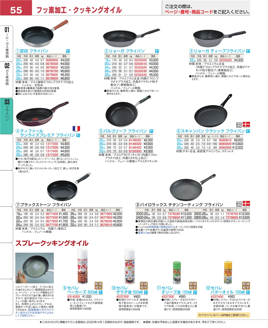 ガス専用鍋 ページ55