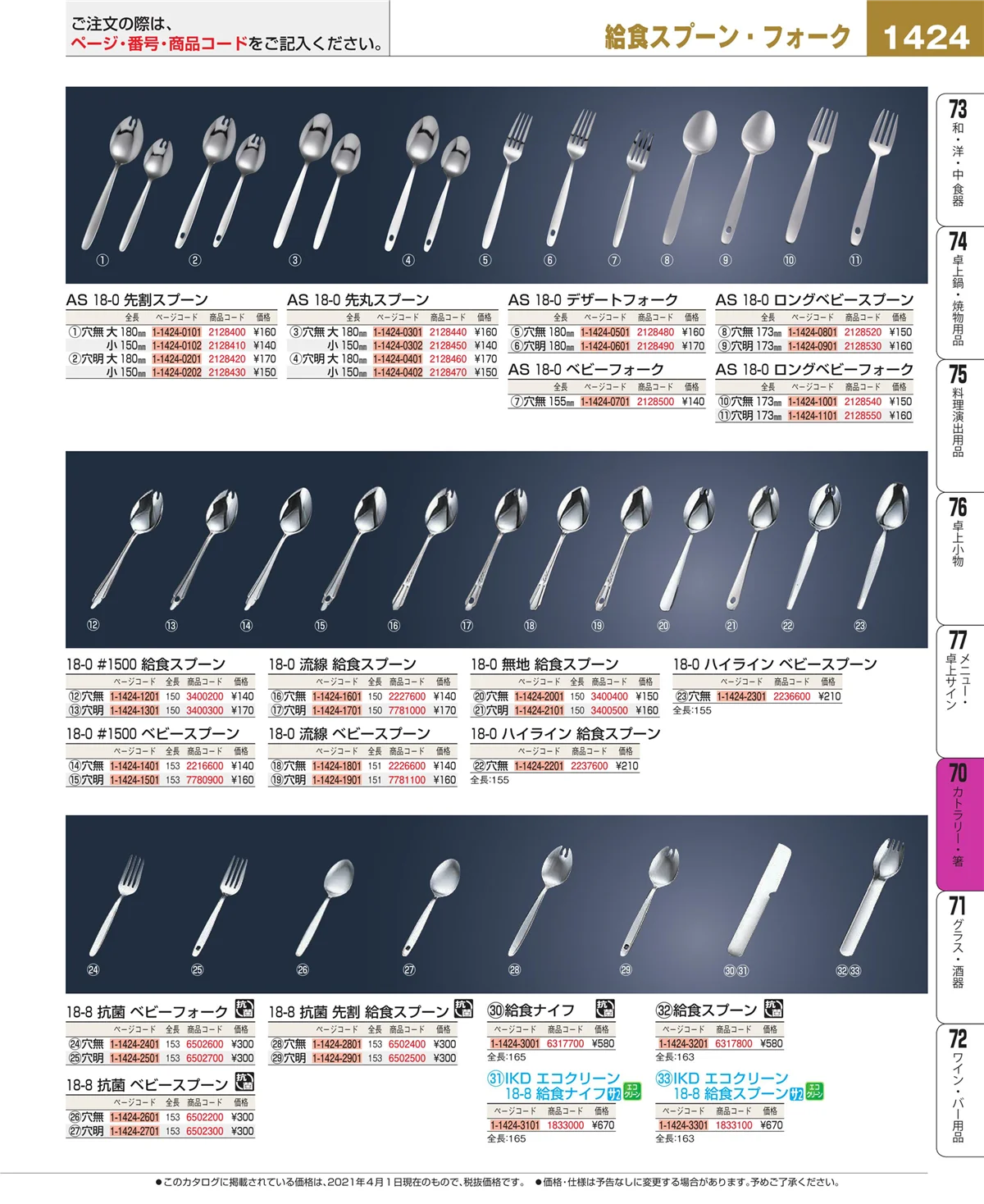 EBM業務用厨房用品カタログvol.21・ページ番号1424・ブレンダー・ジューサー・かき氷