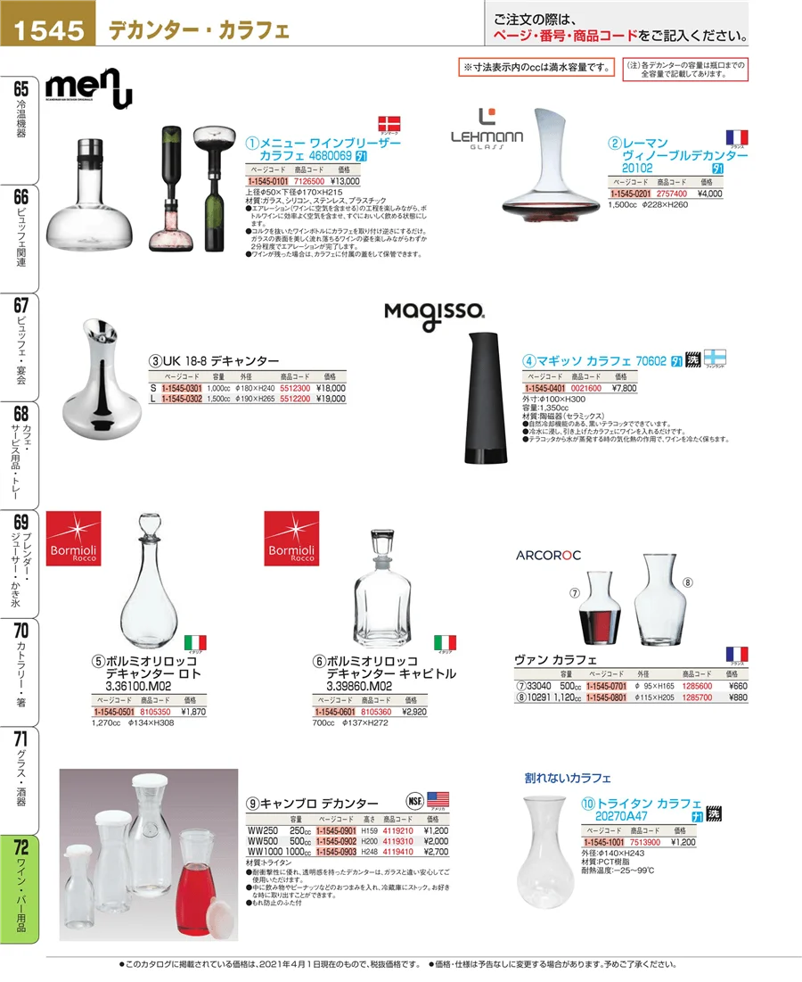 グラス・酒器 ページ1545