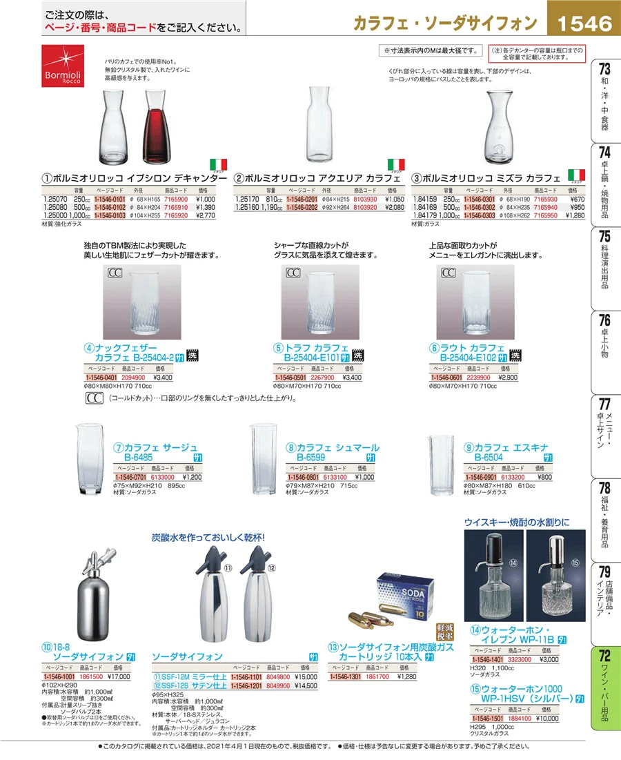 グラス・酒器 ページ1546