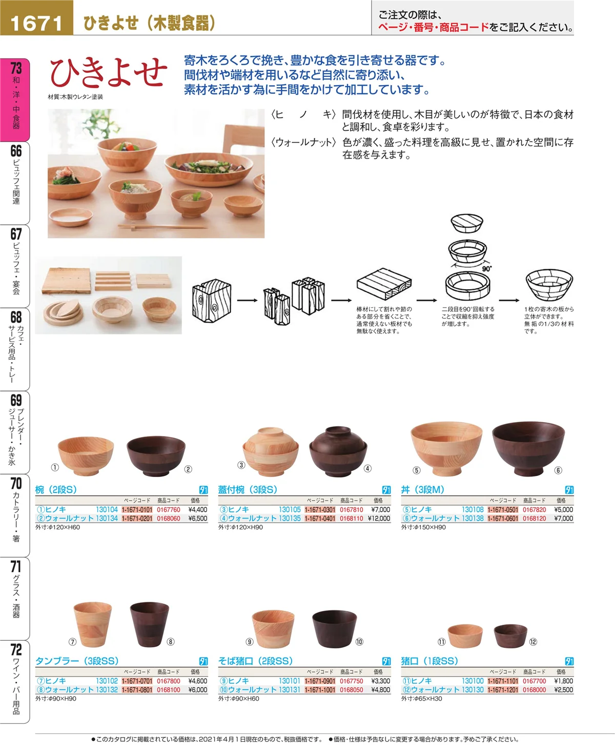 EBM業務用厨房用品カタログvol.21・ページ番号1671・ワイン・バー用品