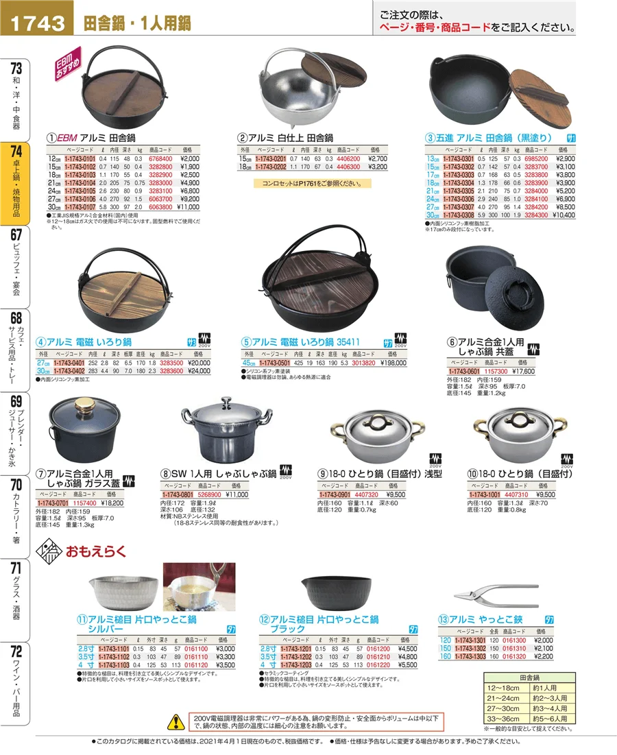 和・洋・中 食器 ページ1743