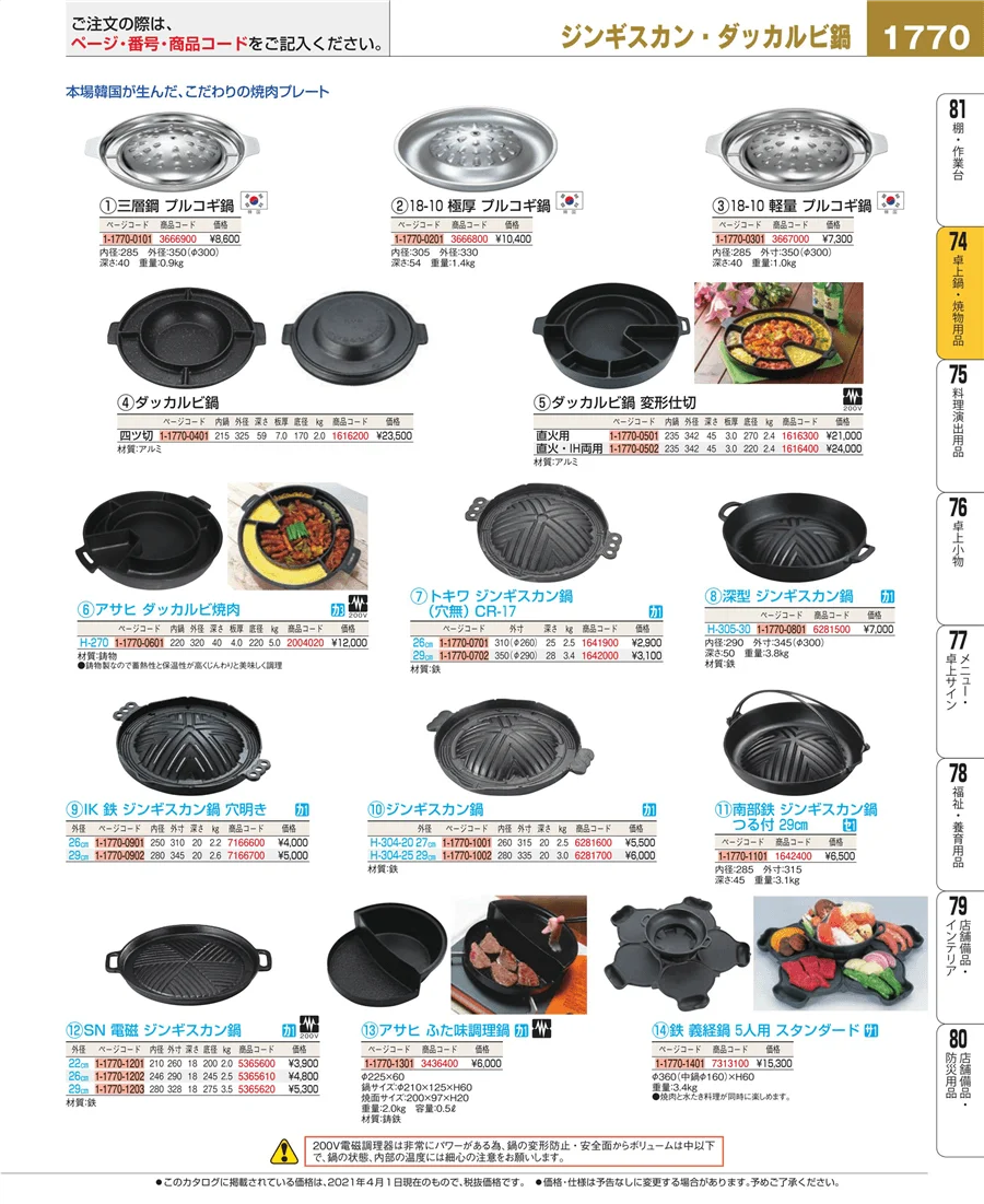 和・洋・中 食器 ページ1770