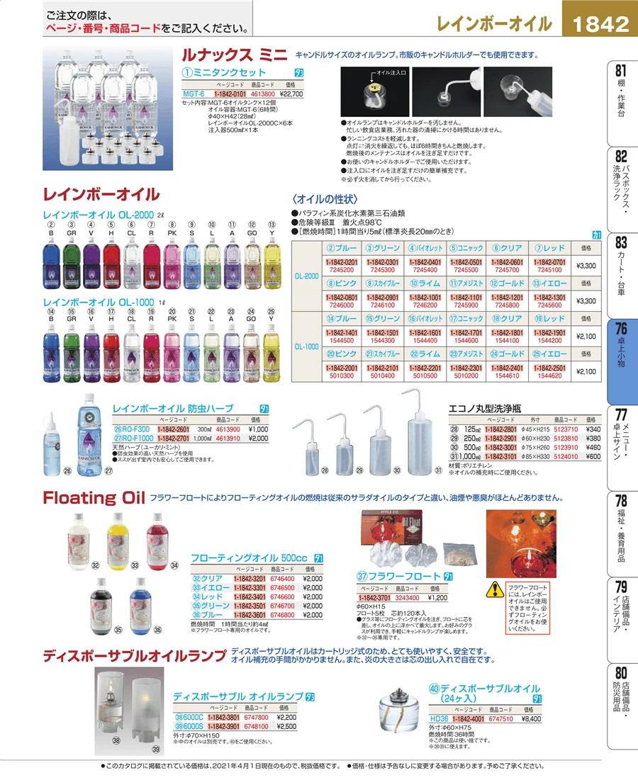 料理演出用品 ページ1842