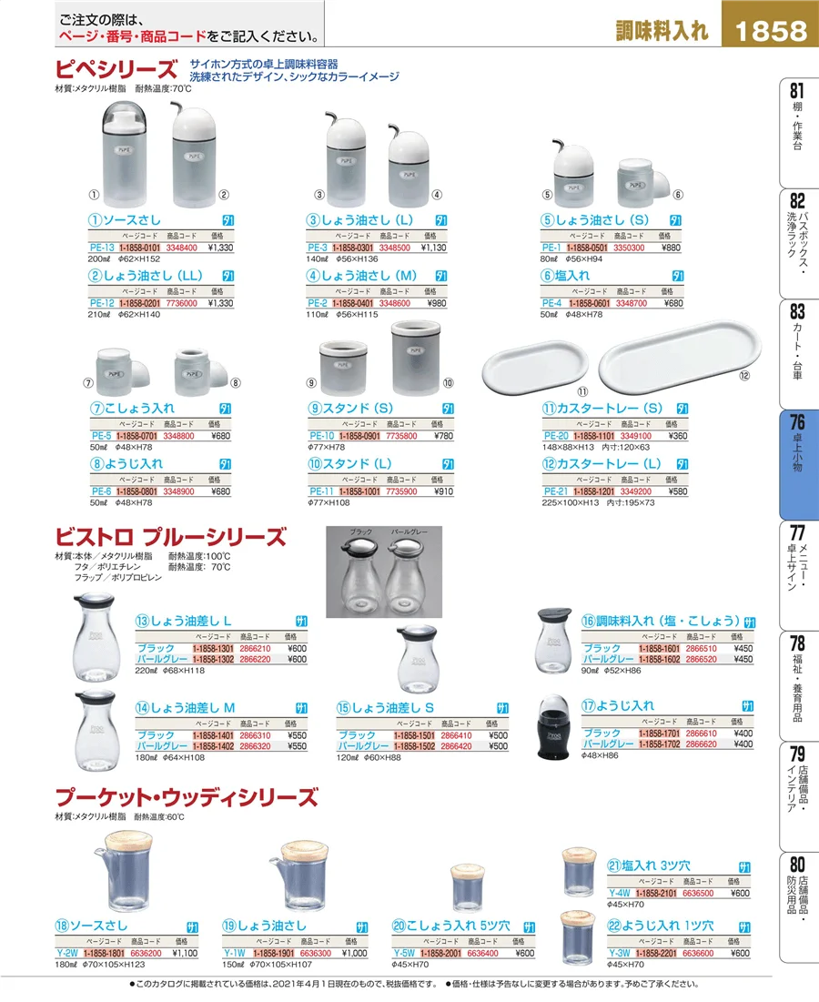 料理演出用品 ページ1858
