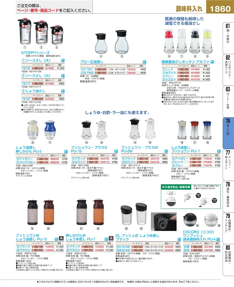 料理演出用品 ページ1860