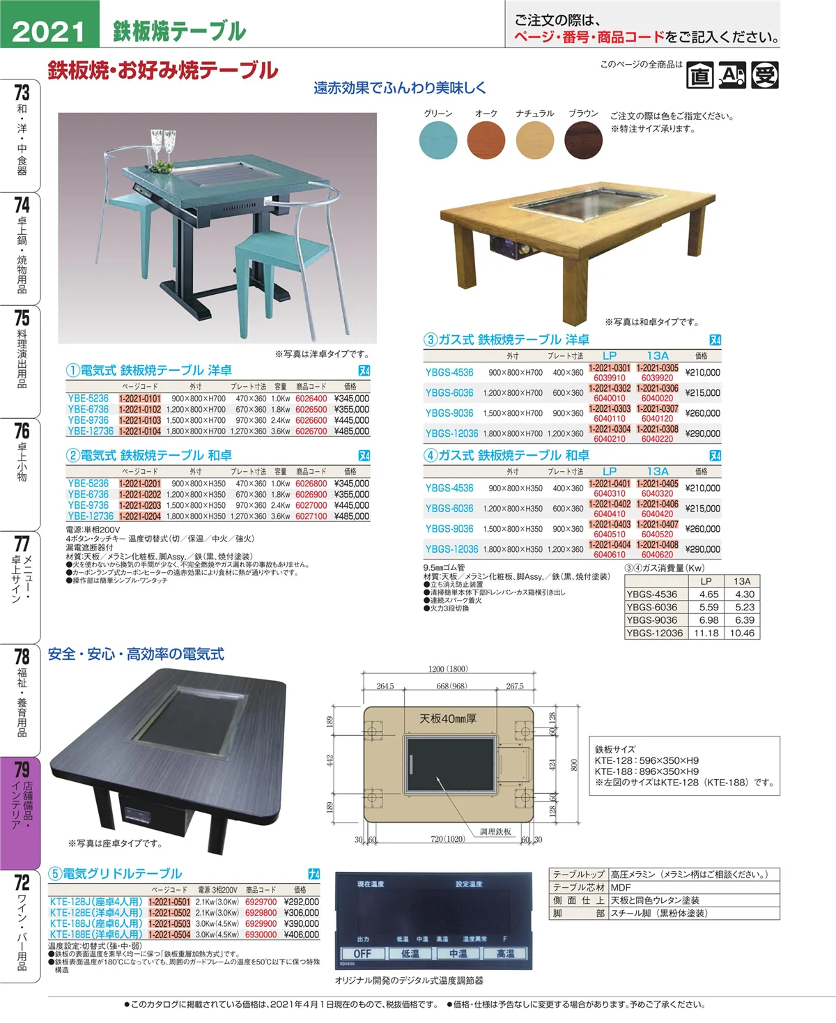 EBM業務用厨房用品カタログvol.21・ページ番号2021・福祉・養育用品