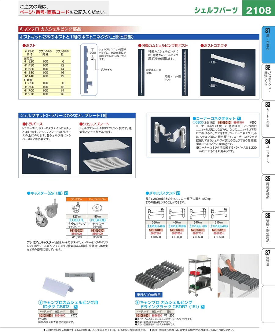 店舗備品・防災用品 ページ2108