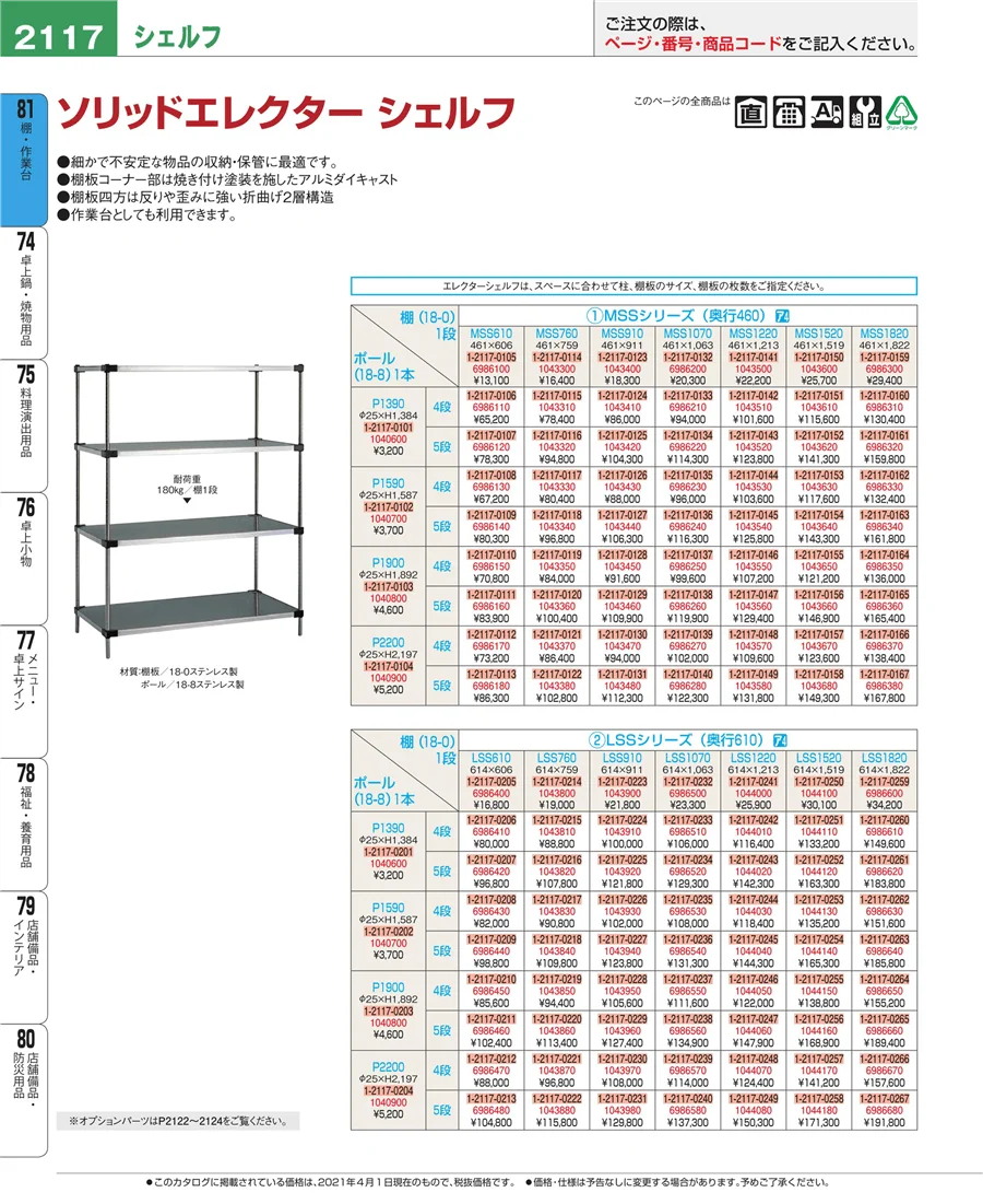 店舗備品・防災用品 ページ2117