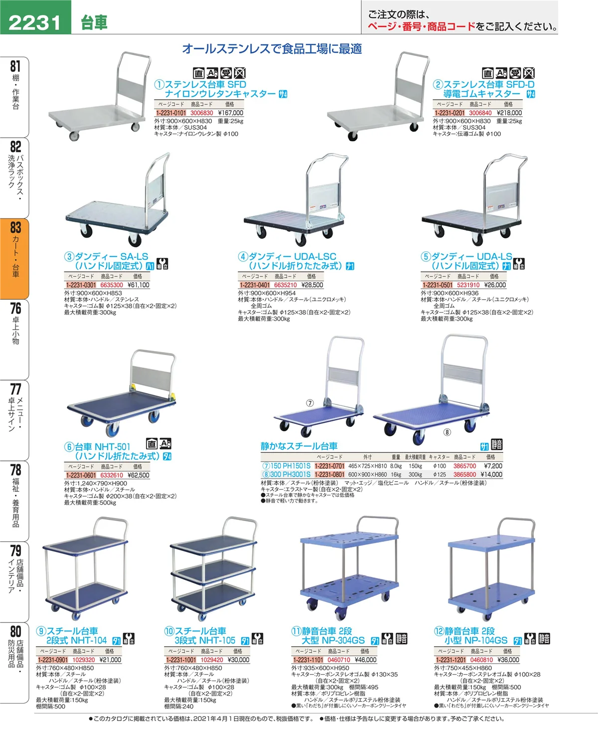 EBM業務用厨房用品カタログvol.21・ページ番号2231・バスボックス・洗浄ラック