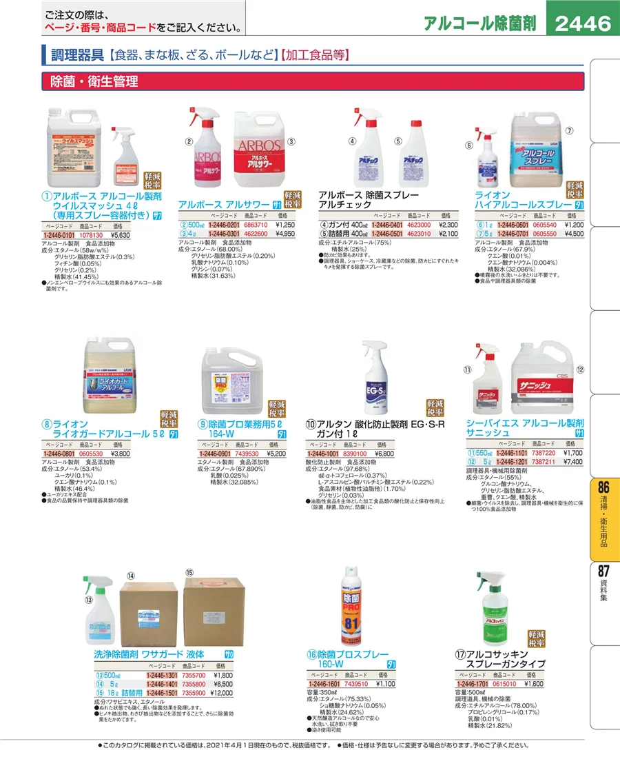 厨房消耗品 ページ2446