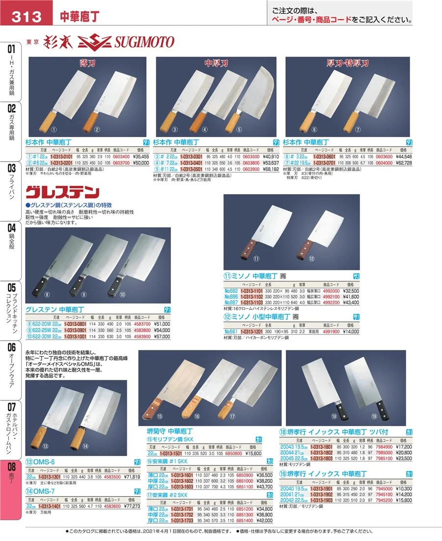 ホテルパン・ガストロノームパン ページ313