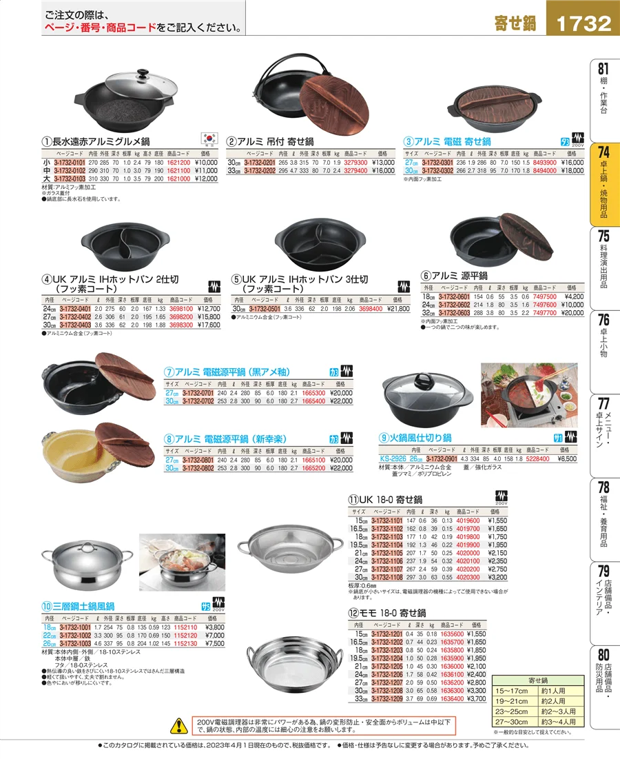 和・洋・中 食器 ページ1732