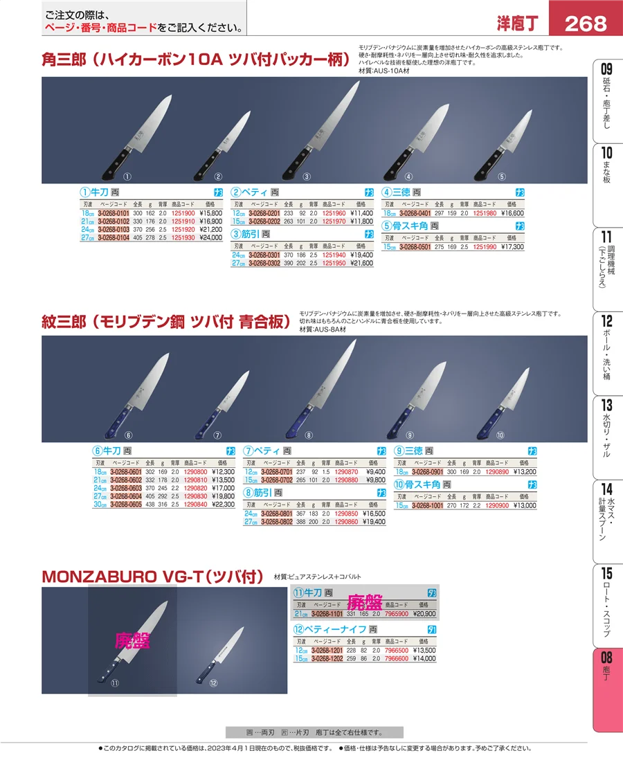 ホテルパン・ガストロノームパン ページ268