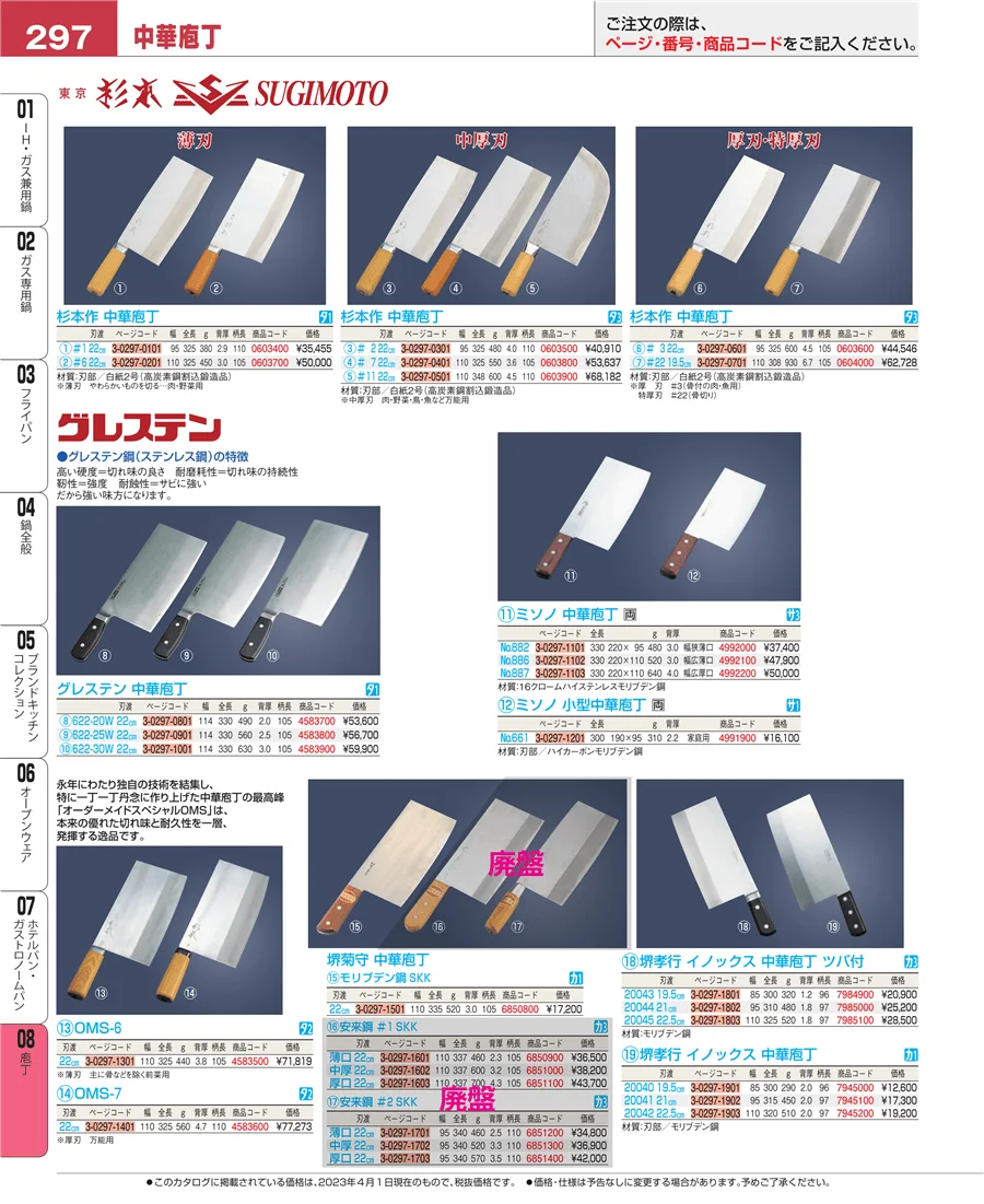 ホテルパン・ガストロノームパン ページ297