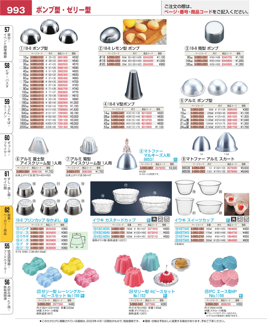 すし・蒸し器・セイロ類 ページ993