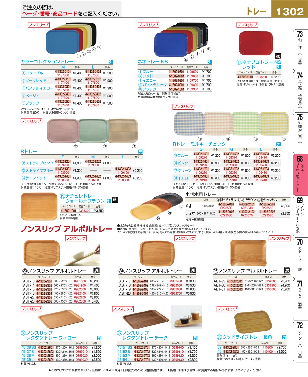 EBM業務用厨房用品カタログvol.24・ページ番号1302・ビュッフェ・宴会