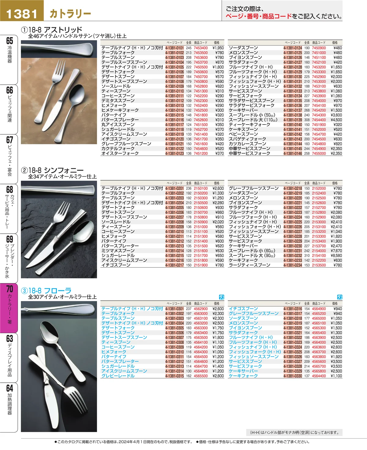 EBM業務用厨房用品カタログvol.24・ページ番号1381・ブレンダー・ジューサー・かき氷