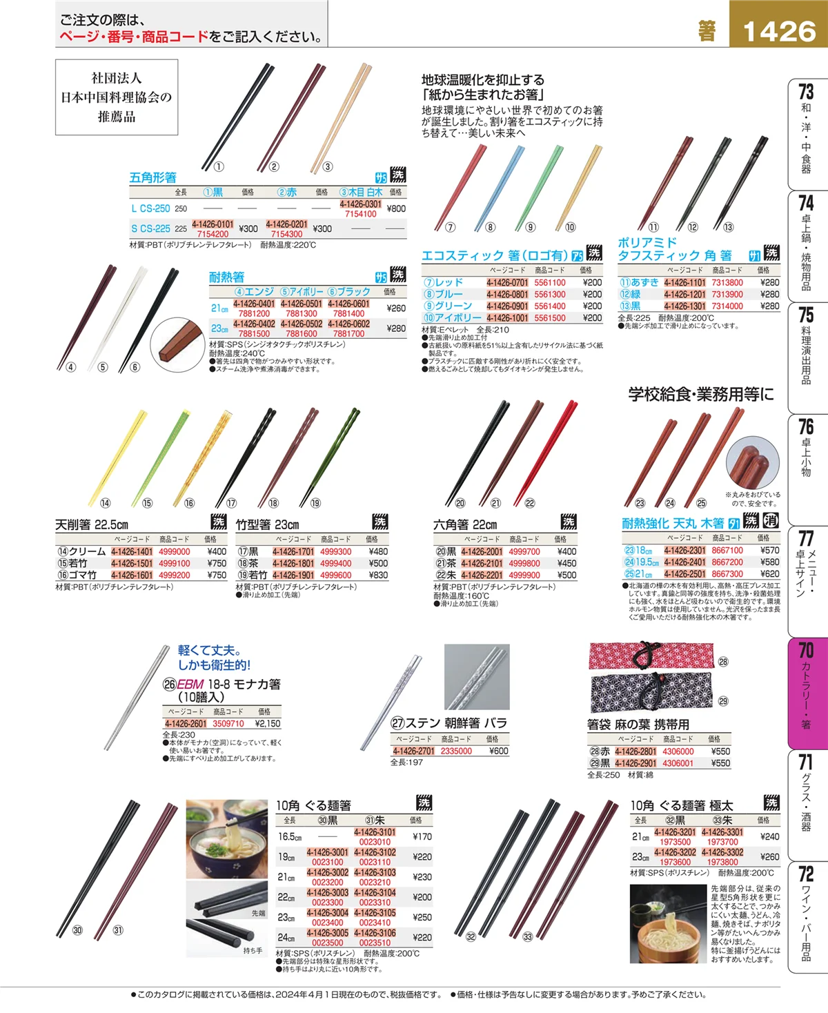 EBM業務用厨房用品カタログvol.24・ページ番号1426・ブレンダー・ジューサー・かき氷