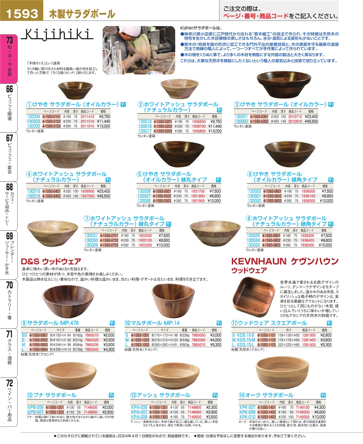 EBM業務用厨房用品カタログvol.24・ページ番号1593・ワイン・バー用品