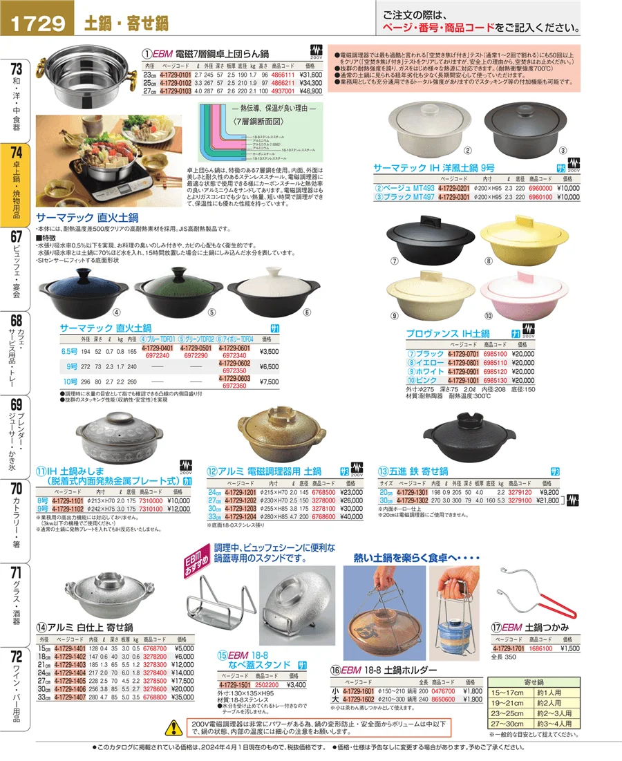 和・洋・中 食器 ページ1729
