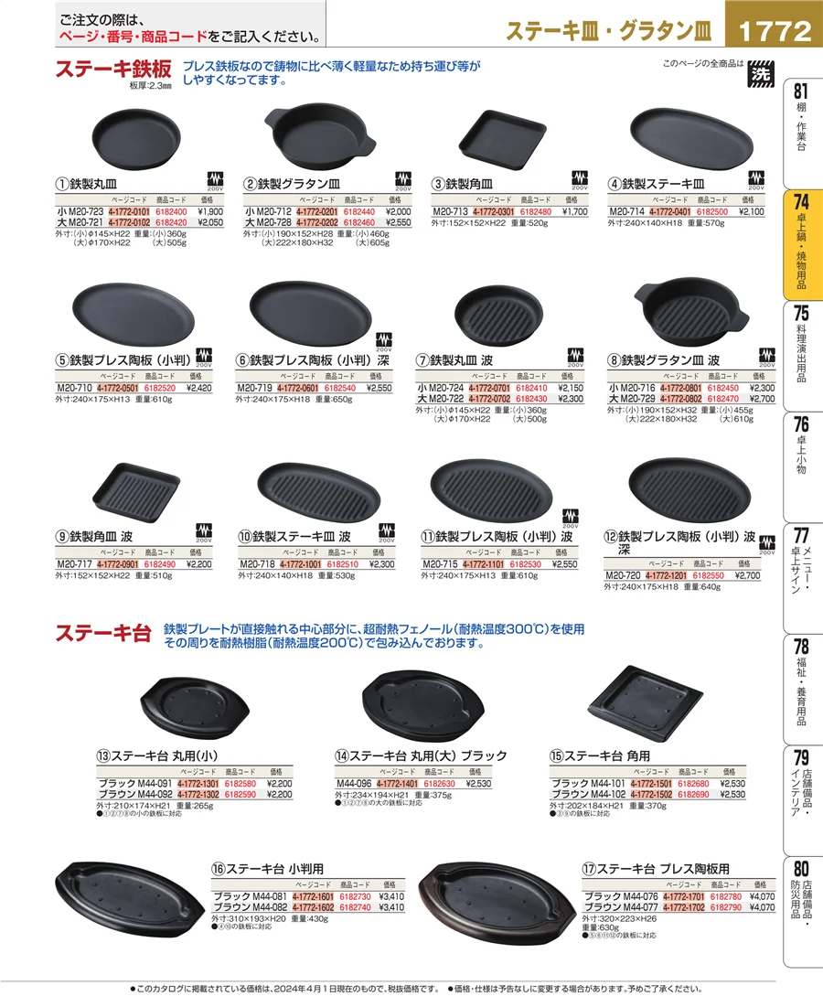 和・洋・中 食器 ページ1772