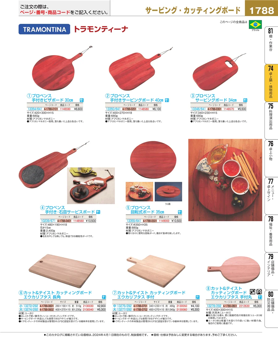 和・洋・中 食器 ページ1788