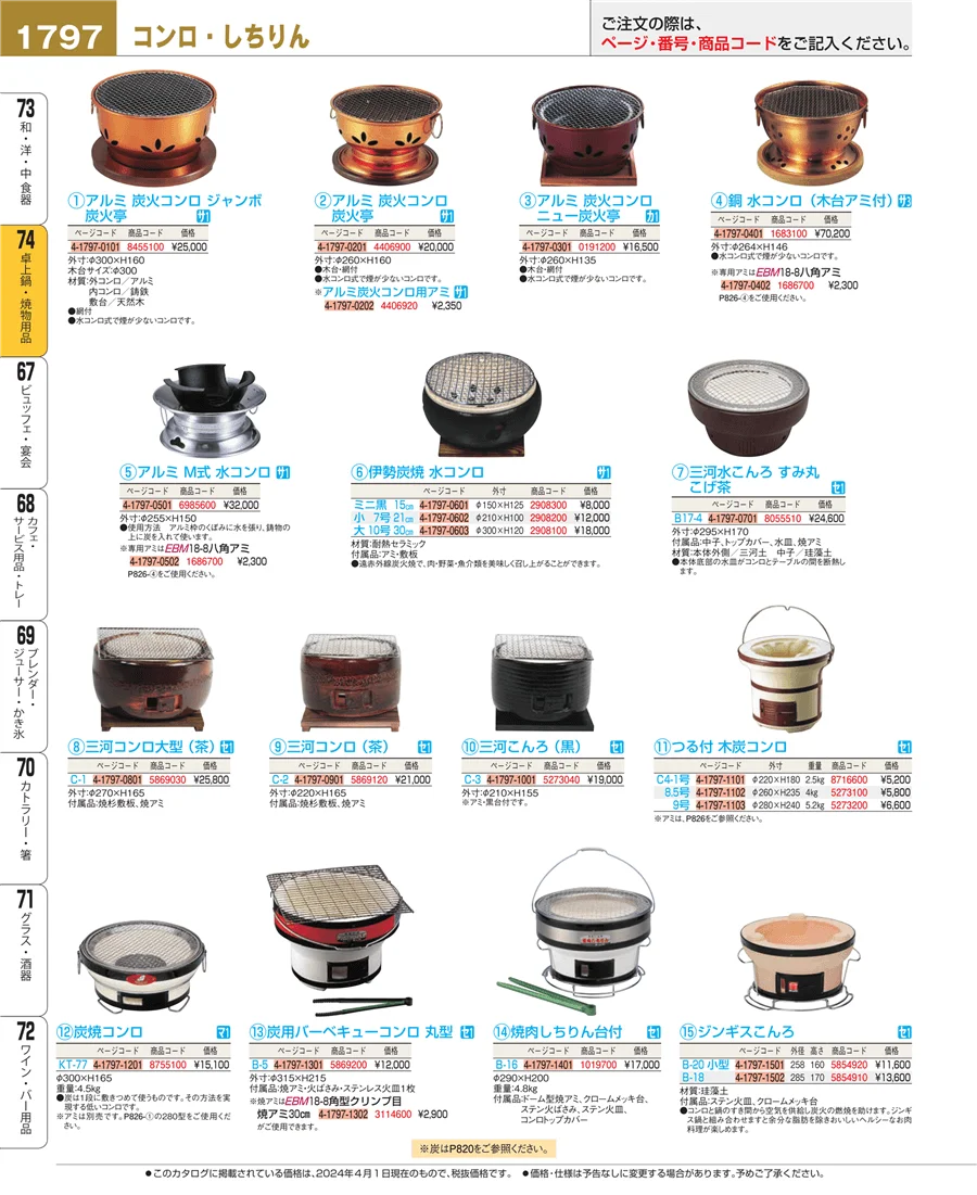 和・洋・中 食器 ページ1797