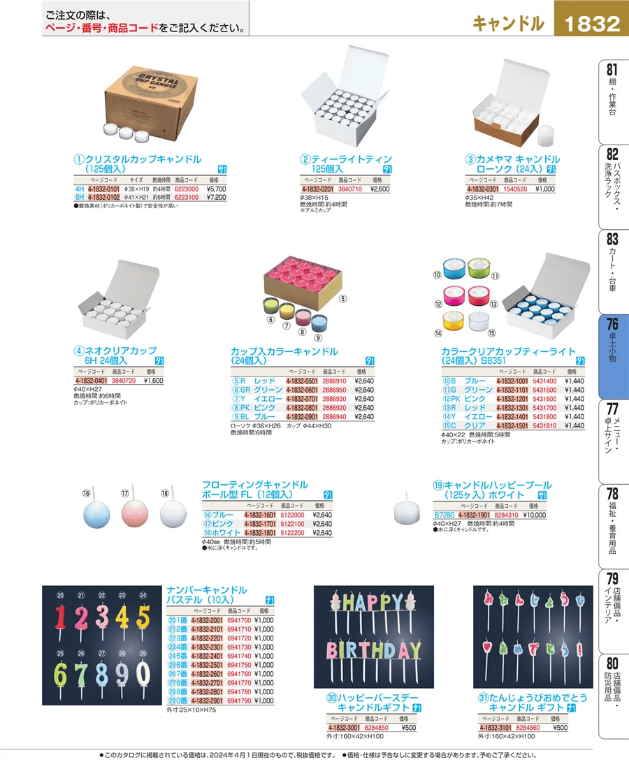 料理演出用品 ページ1832