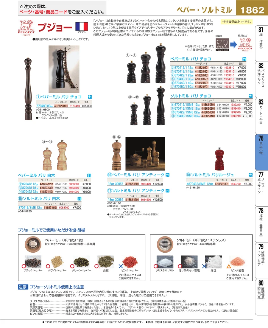料理演出用品 ページ1862