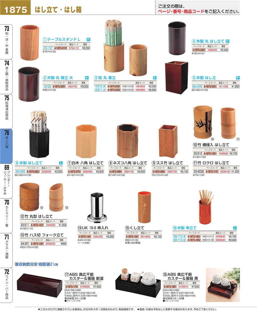 料理演出用品 ページ1875