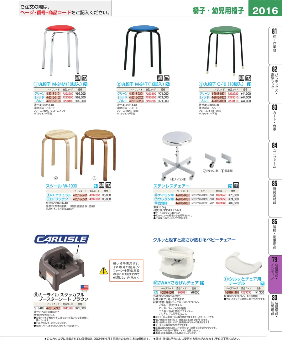 福祉・養育用品 ページ2016