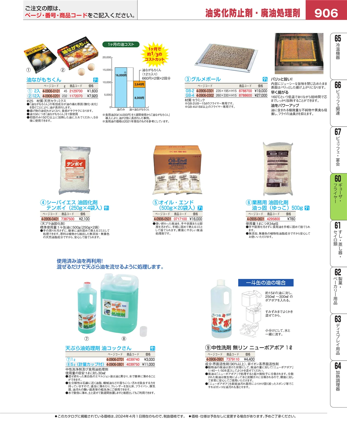 EBM業務用厨房用品カタログvol.24・ページ番号906・うどん・そば・ラーメン