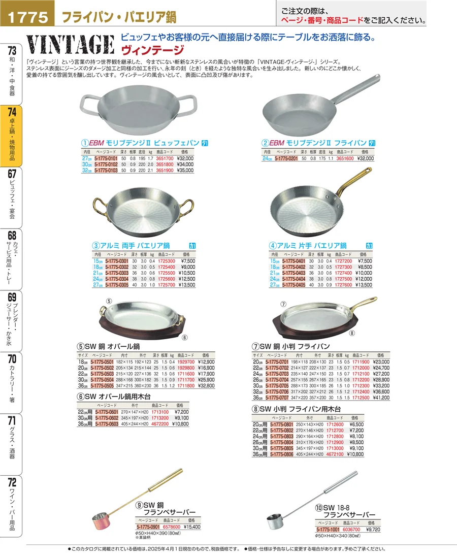 和・洋・中 食器 ページ1775