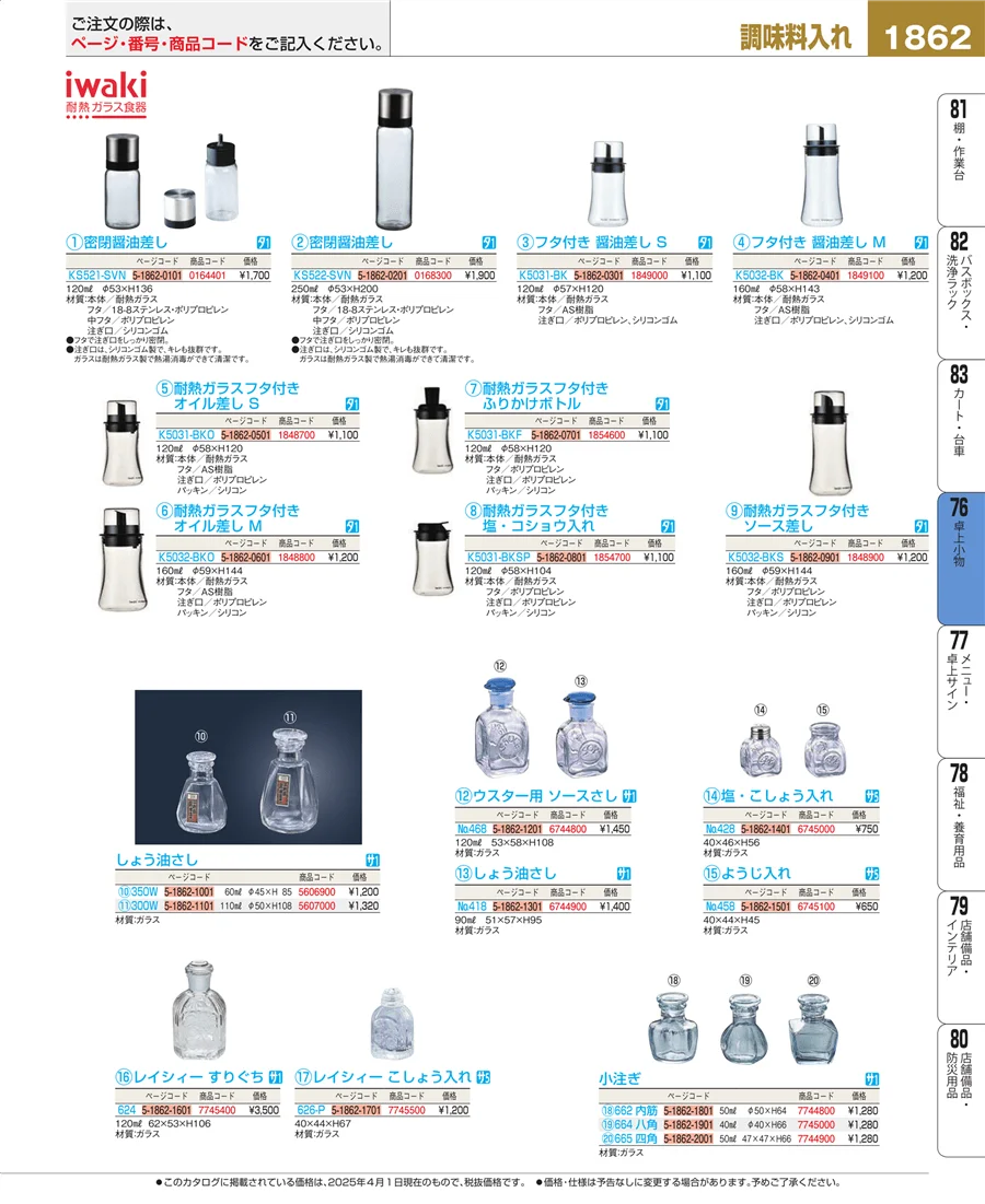 料理演出用品 ページ1862