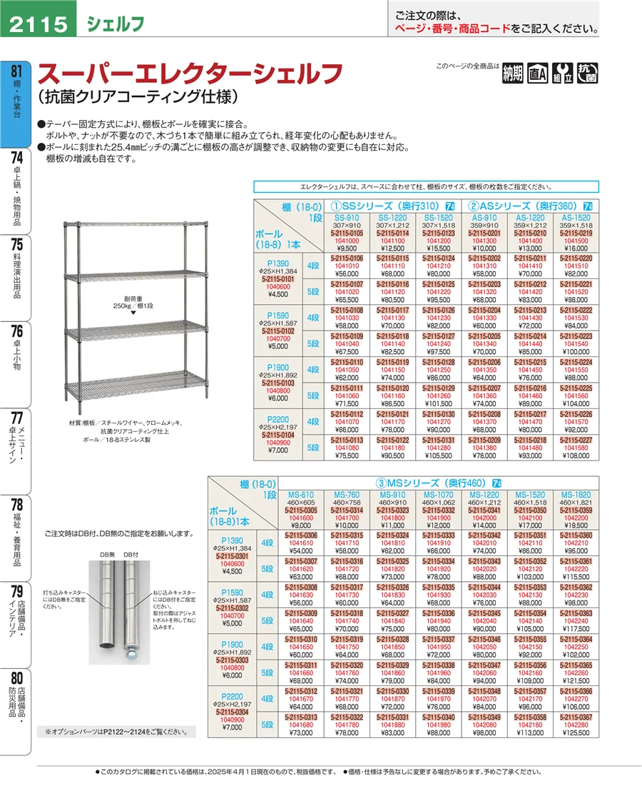 店舗備品・防災用品 ページ2115