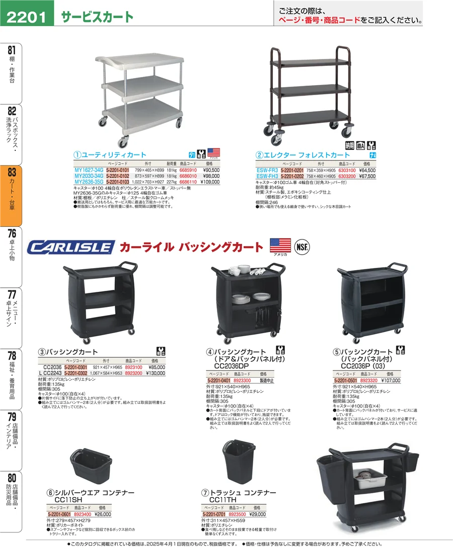 バスボックス・洗浄ラック ページ2201