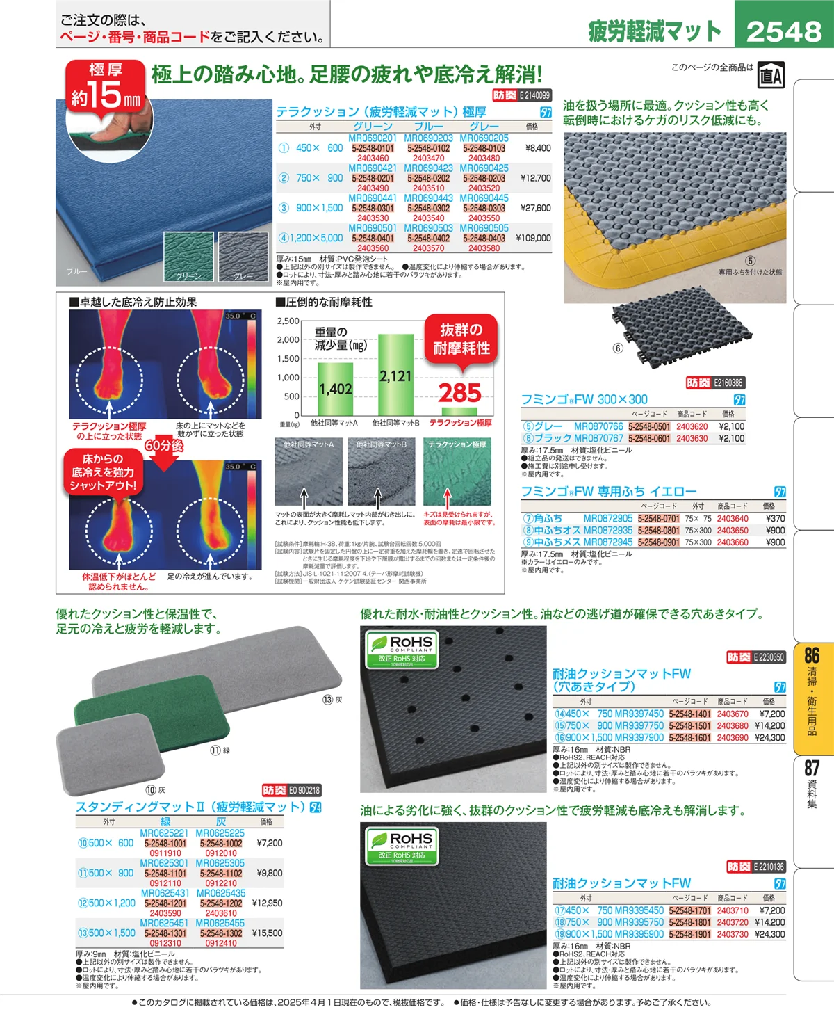 EBM業務用厨房用品カタログvol.25・ページ番号2548・厨房消耗品