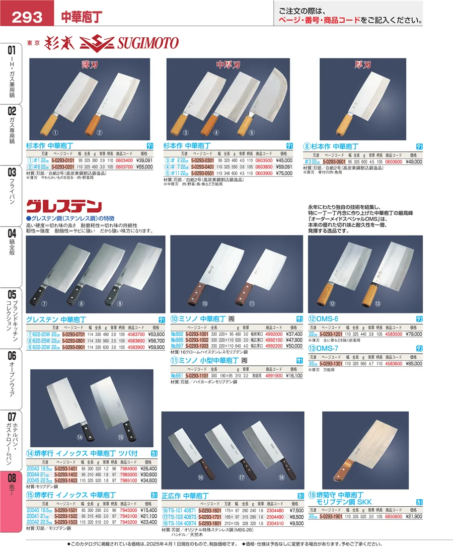 ホテルパン・ガストロノームパン ページ293