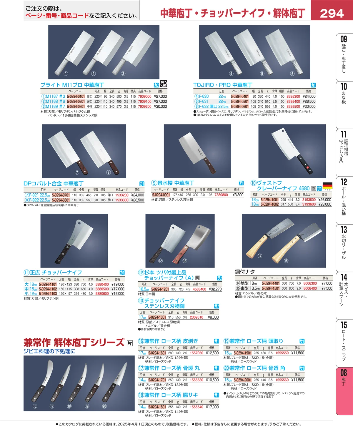 EBM業務用厨房用品カタログvol.25・ページ番号294・ホテルパン・ガストロノームパン