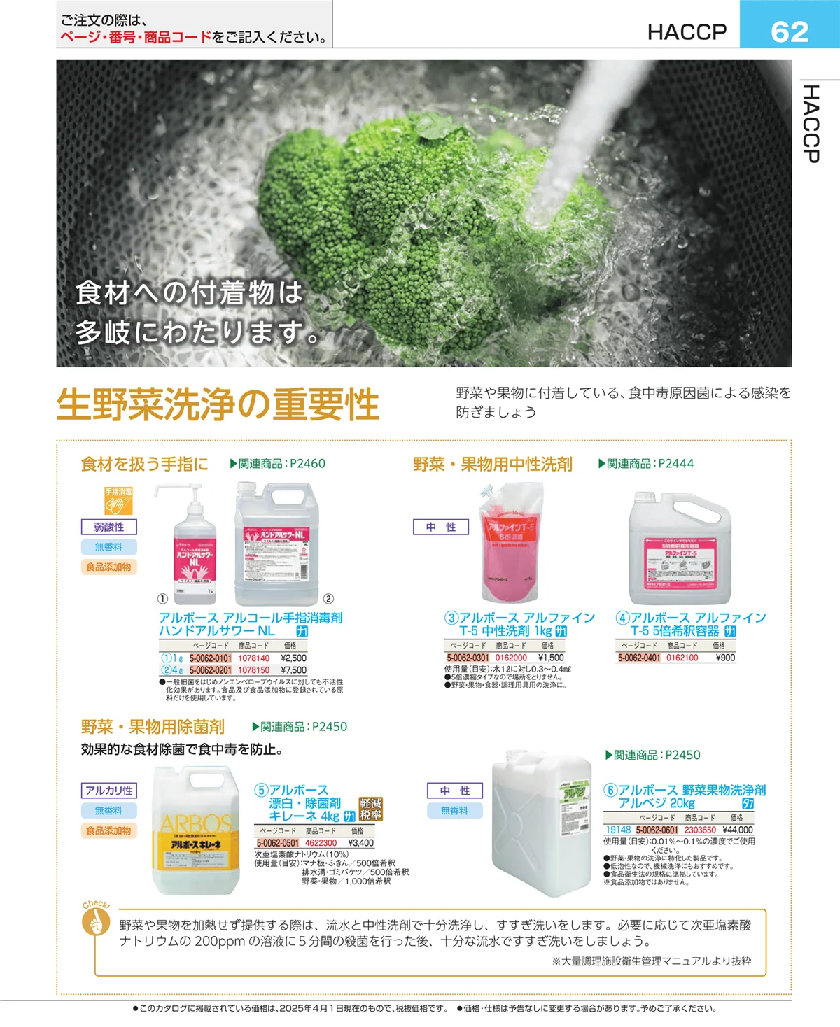 EBM業務用厨房用品カタログvol.25・ページ番号62・フォトインデックス