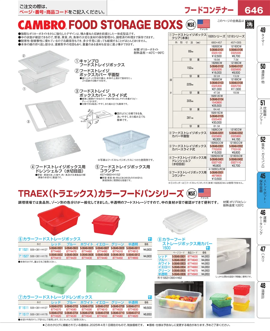 給食用スパテラ・すくい網・ひしゃく ページ646