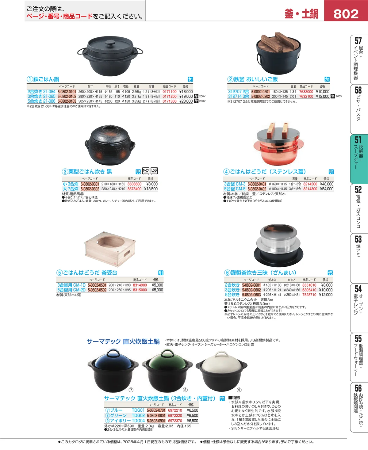 EBM業務用厨房用品カタログvol.25・ページ番号802・濃度計 他